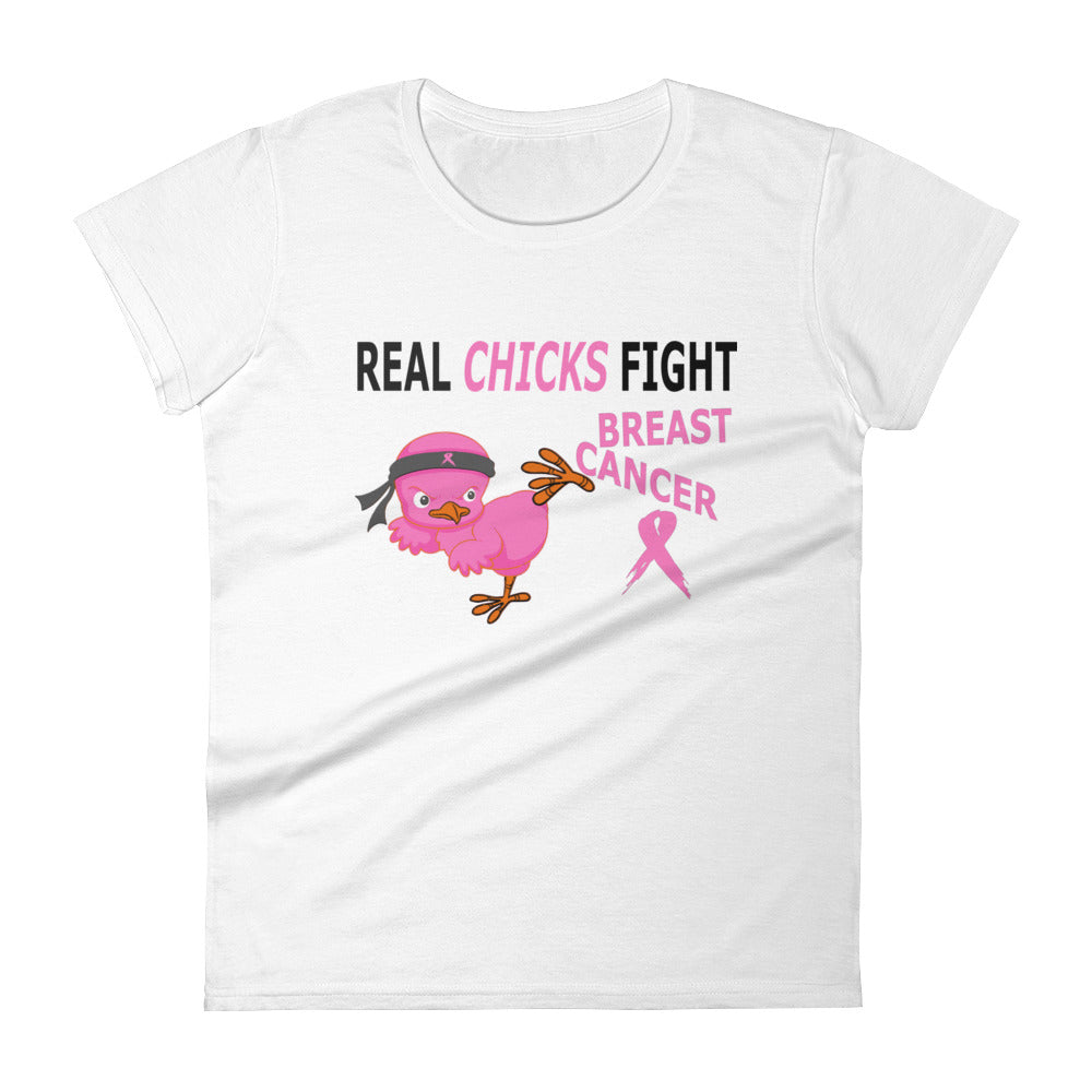 Rah-Rah 4 Ta-Tas™ Real Chicks Fight Tee