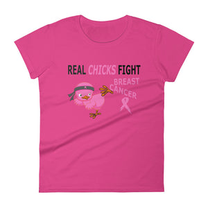 Rah-Rah 4 Ta-Tas™ Real Chicks Fight Tee