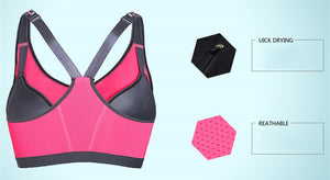 TOP 2 BOTTOM™ Ladies Zipper Fitness Bra