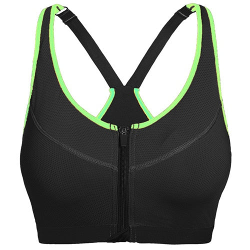 TOP 2 BOTTOM™ Ladies Zipper Fitness Bra