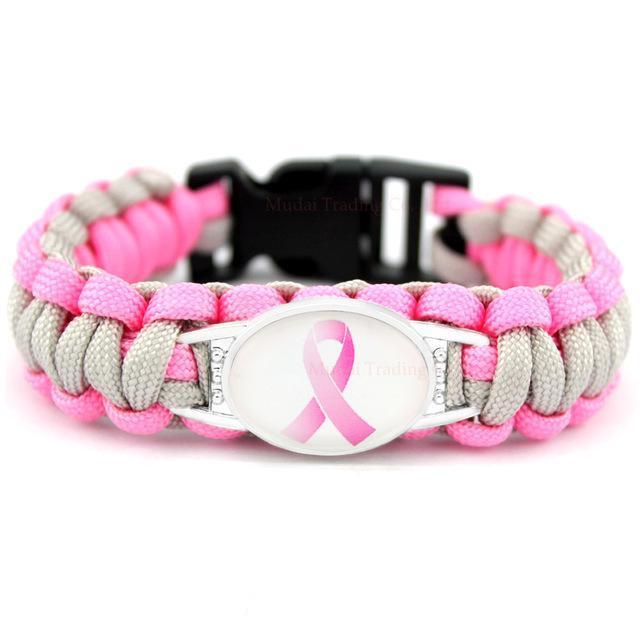 RAH-RAH 4 TA-TAS™ Paracord Charm Bracelet Premium Collection (Ribbon-Gray)