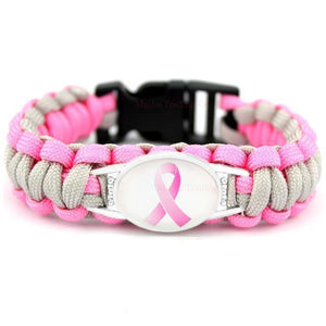 RAH-RAH 4 TA-TAS™ Paracord Charm Bracelet Premium Collection (Ribbon-Gray)