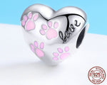 Bulldogs for the Cure™ Collection - Paws for the Cause Heart Charm